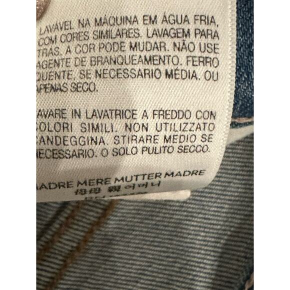 MOTHER The Insider Crop Step Fray Denim Jeans In Shoot To Thrill Wash Size 30”. - Picture 13 of 16